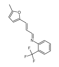 N-[3-(5-methyl-2-furyl)-2-propenylidene]-2-trifluoromethylaniline Structure