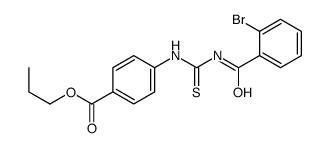 propyl 4-[(2-bromobenzoyl)carbamothioylamino]benzoate结构式