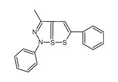 6-methyl-3,8-diphenyl-1λ4,2-dithia-7,8-diazabicyclo[3.3.0]octa-1(5),3,6-triene Structure