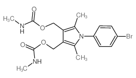 1H-Pyrrole-3,4-dimethanol,1-(4-bromophenyl)-2,5-dimethyl-, bis(methylcarbamate) (ester) (9CI)结构式