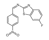 N-(6-fluoro-1,3-benzothiazol-2-yl)-1-(4-nitrophenyl)methanimine Structure
