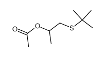 2-acetoxy-1-tert-butylsulfanyl-propane结构式
