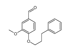 3-methoxy-4-(3-phenylpropoxy)benzaldehyde结构式