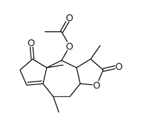 [(3aR,5S,8aR,9R)-1,5,8a-trimethyl-2,8-dioxo-3a,4,5,7,9,9a-hexahydro-1H-azuleno[6,5-b]furan-9-yl] acetate结构式