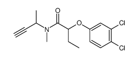 N-Methyl-N-isobutinyl-α-(3,4-dichlorphenoxy)butyramid结构式