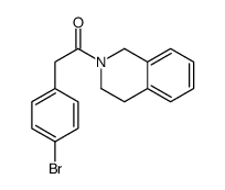 2-(4-bromophenyl)-1-(3,4-dihydro-1H-isoquinolin-2-yl)ethanone Structure