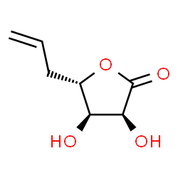 L-ribo-Hept-6-enonic acid, 5,6,7-trideoxy-, gamma-lactone (9CI) Structure