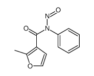 2-methyl-N-nitroso-N-phenylfuran-3-carboxamide结构式