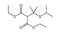 diethyl 2-(2-propan-2-ylsulfanylpropan-2-yl)propanedioate Structure