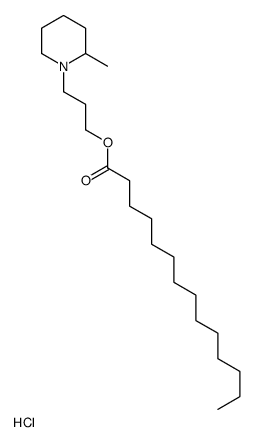 3-(2-methylpiperidin-1-yl)propyl tetradecanoate,hydrochloride结构式