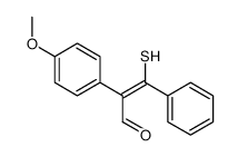 2-(4-methoxyphenyl)-3-phenyl-3-sulfanylprop-2-enal结构式