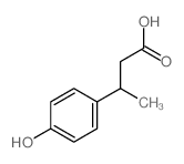 Benzenepropanoic acid,4-hydroxy-b-methyl- structure