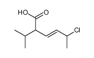 5-chloro-2-propan-2-ylhex-3-enoic acid结构式