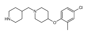 4-(4-氯-2-甲基苯氧基)-1-哌啶-4-甲基-哌啶结构式