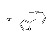 furan-2-ylmethyl-dimethyl-prop-2-enylazanium,chloride Structure