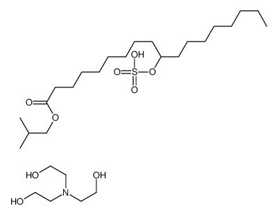 2-[bis(2-hydroxyethyl)amino]ethanol,2-methylpropyl 10-sulfooxyoctadecanoate Structure