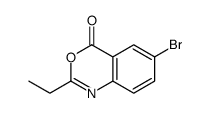 6-bromo-2-ethyl-3,1-benzoxazin-4-one结构式