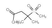 4-METHANESULPHONYL-4-METHYLPENTAN-2-ONE Structure
