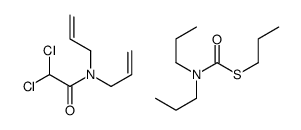 2,2-dichloro-N,N-bis(prop-2-enyl)acetamide,S-propyl N,N-dipropylcarbamothioate结构式