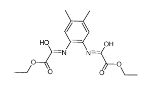 4,5-dimethyl-1,2-phenylenebis(oxamato) diethyl ester Structure