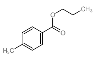 Benzoic acid,4-methyl-, propyl ester Structure