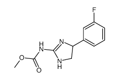 [4-(3-fluoro-phenyl)-4,5-dihydro-1H-imidazol-2-yl]-carbamic acid methyl ester Structure