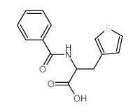 2-benzamido-3-thiophen-3-yl-propanoic acid结构式