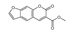 Methyl 7-oxo-7H-furo(3,2-g)(1)benzopyran-6-carboxylate结构式