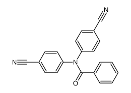 N,N-bis-(4-cyano-phenyl)-benzamide结构式