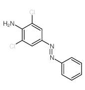 Benzenamine,2,6-dichloro-4-(2-phenyldiazenyl)- Structure