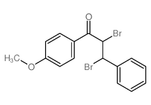 1-Propanone,2,3-dibromo-1-(4-methoxyphenyl)-3-phenyl- structure