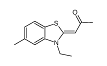 2-Propanone,1-(3-ethyl-5-methyl-2(3H)-benzothiazolylidene)-,(1Z)-(9CI)结构式