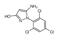 5-amino-1,2-dihydro-1-(2,4,6-trichlorophenyl)-3H-pyrazol-3-one结构式