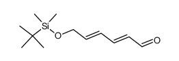 (2E,4E)-6-(tert-butyldimethylsilyloxy)hexa-2,4-dienal结构式