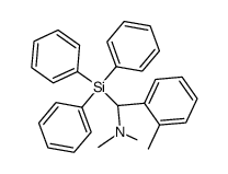 N,N-dimethyl-1-(o-tolyl)-1-(triphenylsilyl)methanamine Structure