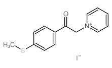 1-(4-methylsulfanylphenyl)-2-pyridin-1-yl-ethanone structure