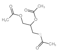 (2-acetyloxy-3-acetylsulfanyl-propyl) acetate结构式