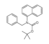 tert-butyl N-benzyl-N-naphthalen-1-ylcarbamate结构式