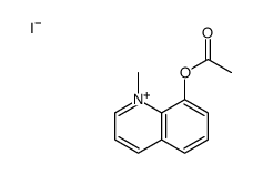 (1-methylquinolin-1-ium-8-yl) acetate,iodide Structure