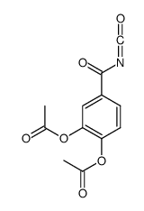(2-acetyloxy-4-carbonisocyanatidoylphenyl) acetate结构式