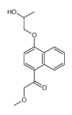 1-(4-Methoxyacetyl-1-naphtyloxy)-2-propanol structure