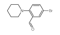 5-BROMO-2-PIPERIDINOBENZENECARBALDEHYDE structure