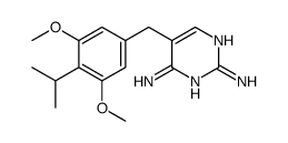 5-[(3,5-dimethoxy-4-propan-2-ylphenyl)methyl]pyrimidine-2,4-diamine结构式