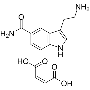 5-Carboxamidotryptamine maleate Structure