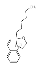 2-[2-(2-chlorophenyl)ethenyl]-2-hexyl-1,3-dioxolane Structure