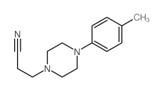 3-[4-(4-methylphenyl)piperazin-1-yl]propanenitrile结构式