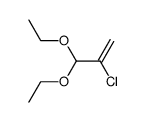 2-CHLORO-3,3-DIETHOXYPROP-1-ENE structure