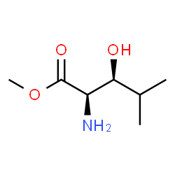 D-Leucine, 3-hydroxy-, methyl ester, (3S)-rel- (9CI)结构式