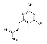 Carbamimidothioic acid, (1,2,3,6-tetrahydro-5-methyl-2,6-dioxo-4-pyrimidinyl)methyl ester (9CI)结构式