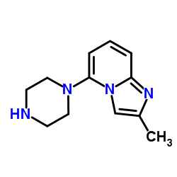 2-Methyl-5-(1-piperazinyl)imidazo[1,2-a]pyridine结构式